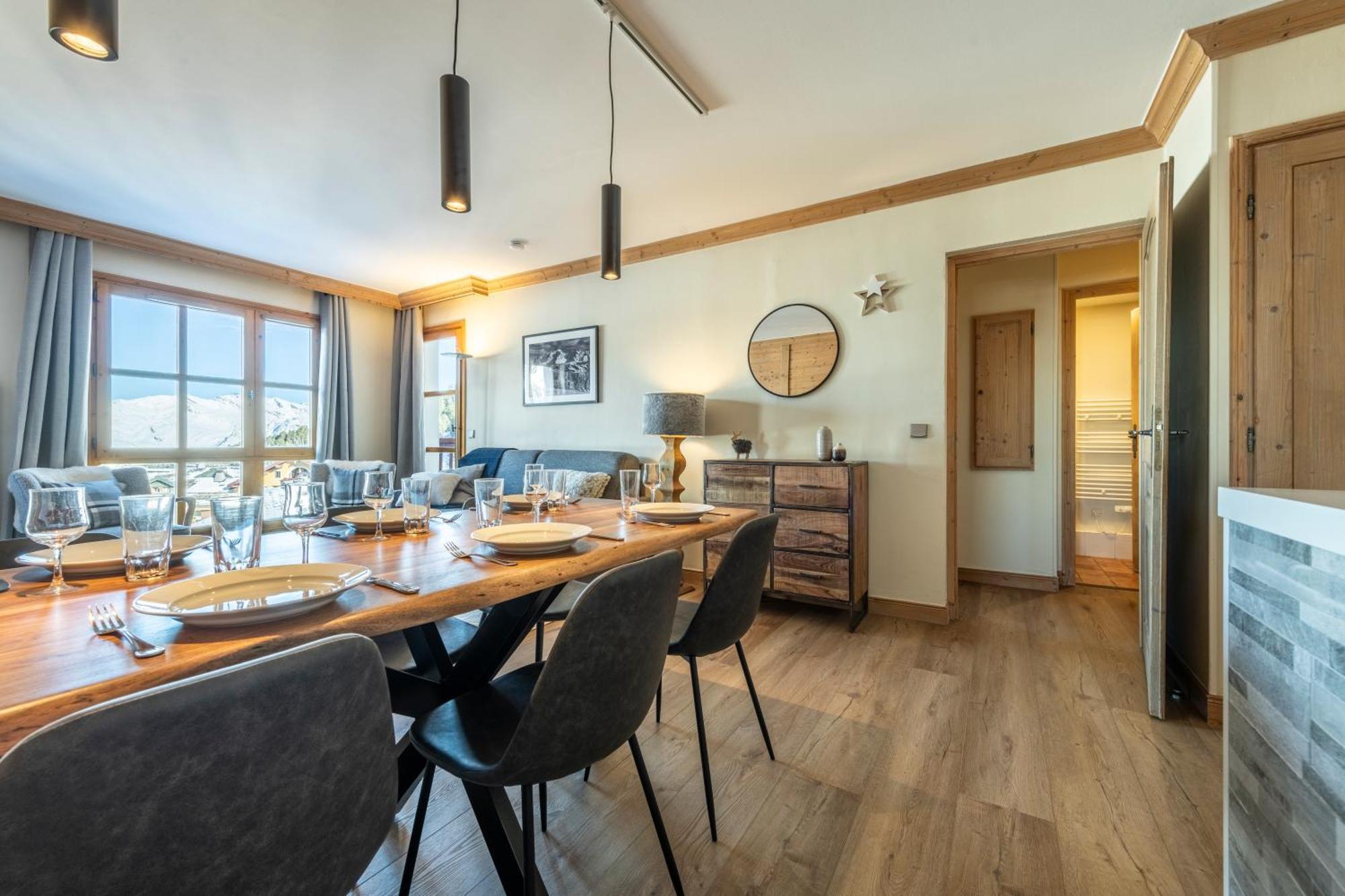 Appt Renove, 6 Personnes Arc 1950 Vue Exceptionnelle Montblanc, Sauna, Hammam, Piscine Int Et Ext Les Arcs  外观 照片
