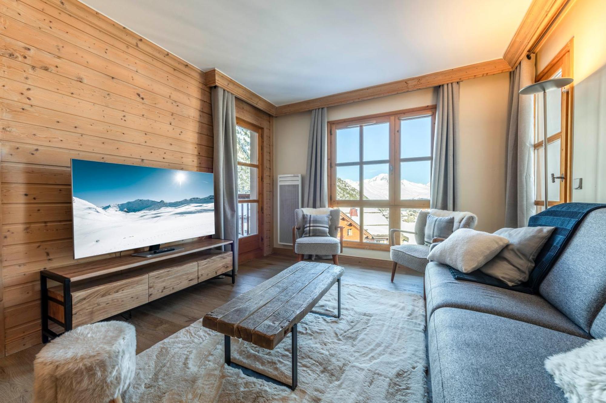 Appt Renove, 6 Personnes Arc 1950 Vue Exceptionnelle Montblanc, Sauna, Hammam, Piscine Int Et Ext Les Arcs  外观 照片